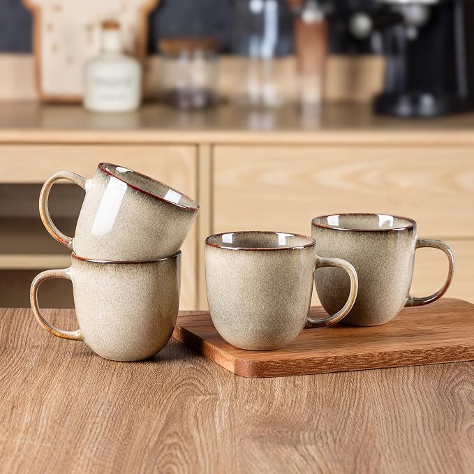 AmorArc 12oz Coffee Mugs, Ceramic Coffee Mugs set of 6 - Image 6