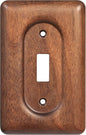 Solid Walnut Light Switch Cover Decorative Single Toggle Wall Plate for Rustic Contemporary Interiors