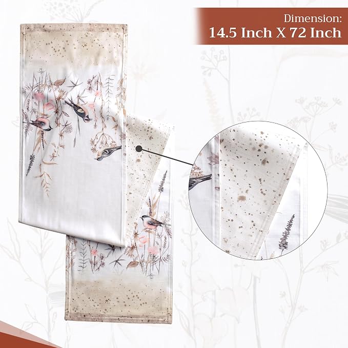 Maison d' Hermine Table Runner 100% Cotton 14.50" x 72" | Table Runners 72 - Image 4