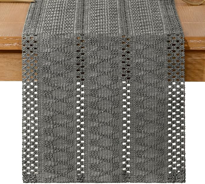 Boho Table Runner Summer Farmhouse Rustic Dining Dresser Scarf Home Decor | - Image 5
