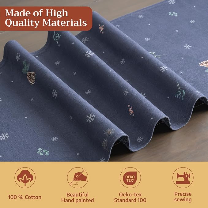 Maison d' Hermine Table Runner 100% Cotton 14.50" x 72" | Table Runners 72 - Image 3