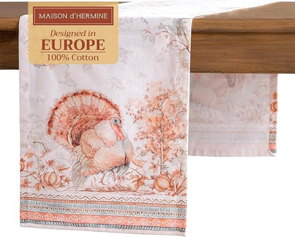 Maison d' Hermine Table Runner 100% Cotton 14.50" x 72" | Table Runners 72 by MaisondHermine