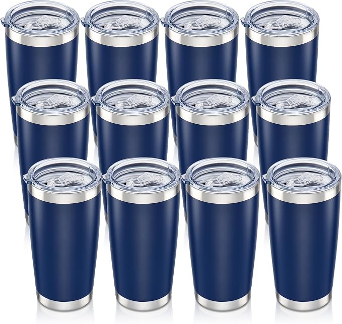 20 oz Tumbler with Lid Stainless Steel Insulated Tumblers Bulk Cups Mug | by Orebigo