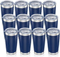 20 oz Tumbler with Lid Stainless Steel Insulated Tumblers Bulk Cups Mug | by Orebigo