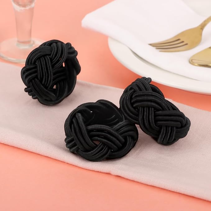 Handmade Woven Napkin Rings Set of 12 - Image 3