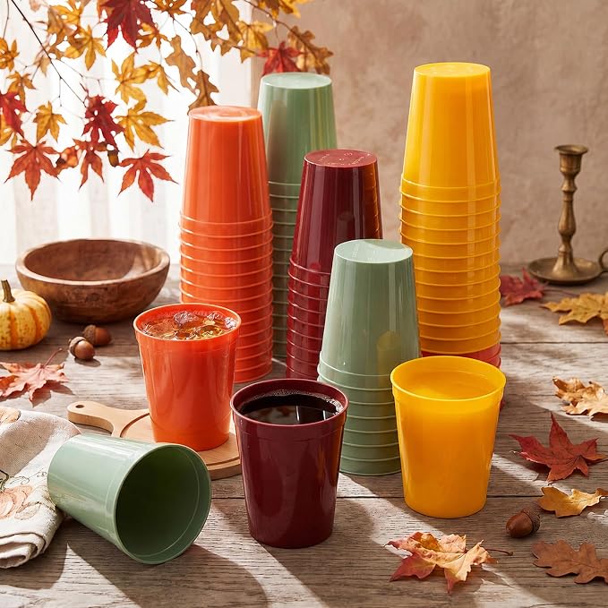 Yungyan 50 Pack 16 oz Stadium Cups Reusable Plastic Cups Blank Drink Stadium - Image 6