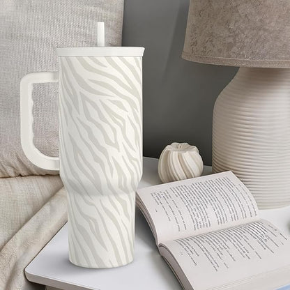 SANDJEST Zebra Skin 40oz Slider Tumbler - Image 7