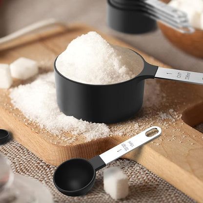 Measuring Cups & Spoons Set, Stackable Cups and Spoons | Nesting Measure Cups - Image 6