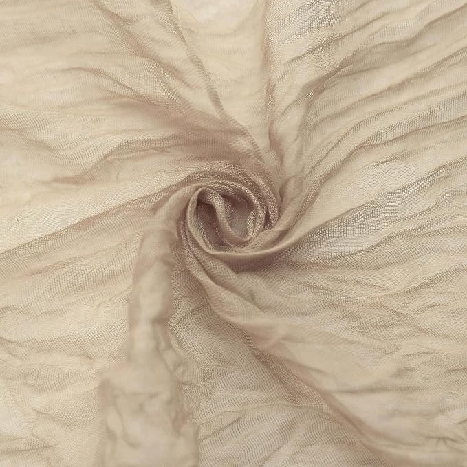 Efavormart 5 Pack 24"x19" Beige Matte Gauze Cheesecloth Napkins, Sandy Cotton - Image 9