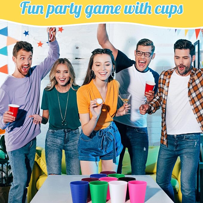 Eccliy 36 Pcs Kids Cups Bulk, 8 oz Plastic Toddler Drinking Cups Unbreakable - Image 5