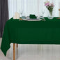 D'Moksha Homes Forest Green Linen Tablecloth for Rectangle Tables 60 x 84 Inch - Classic Hemstitch 100% Pure Linen Green Table Cloth - Machine Washable Dining Tablecloth for St Patricks Day, Easter