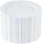 Upassion 100 Pieces White Plastic Plates by Upassion