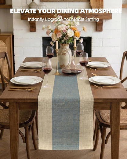 Table Runner, 13.8" × 72", 100% Natural Ramie, Handwoven | 100% Natural Ramie - Image 3