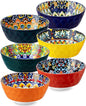 vancasso 26 Oz Ceramic Cereal Bowls Set of 6, Bohemian Soup Salad Bowls | by vancasso