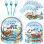 Rakuto Ofishally One Birthday Party Decorations, Serve 24 by Rakuto