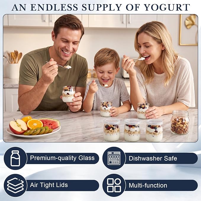 16 Pcs 6oz Small Glass Yogurt Cups - Image 6