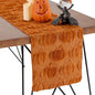 Caramel Pumpkins Halloween Table Runner Seasonal Autumn Kitchen Dining Table by MOSTOP