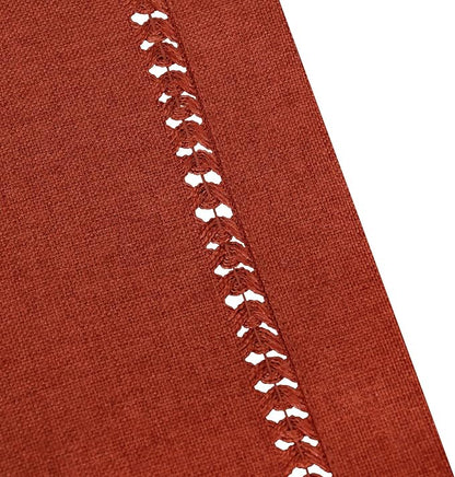 Grelucgo Handcrafted Solid Cinnamon Color Dining Table Runner - Image 2