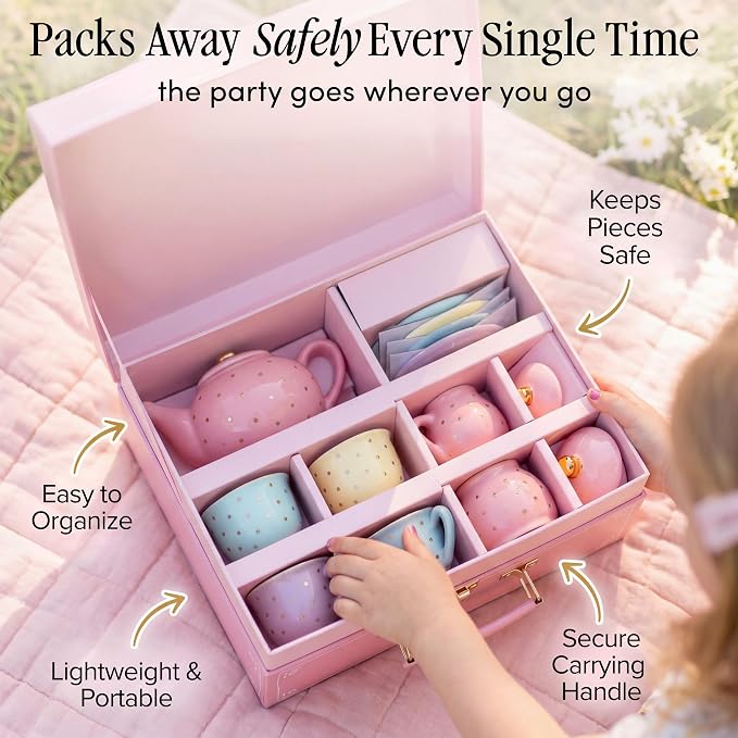 Giggle & Honey® Porcelain Tea Party Set - Image 4