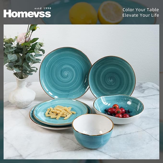 Highland 16-Piece Dinnerware Set Service - Image 3