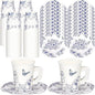 Tioncy 100 Pcs Tea Party Decorations Include 50 Pieces 9 oz Paper Tea Cups by Tioncy