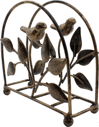 Cast Iron Bird & Tree Classic Napkin Holder/Tabletop Freestanding Tissue - Image 4