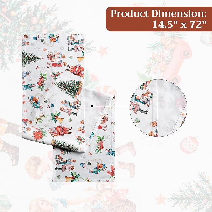 Maison d' Hermine Table Runner 100% Cotton 14.50" x 72" | Table Runners 72 - Image 7
