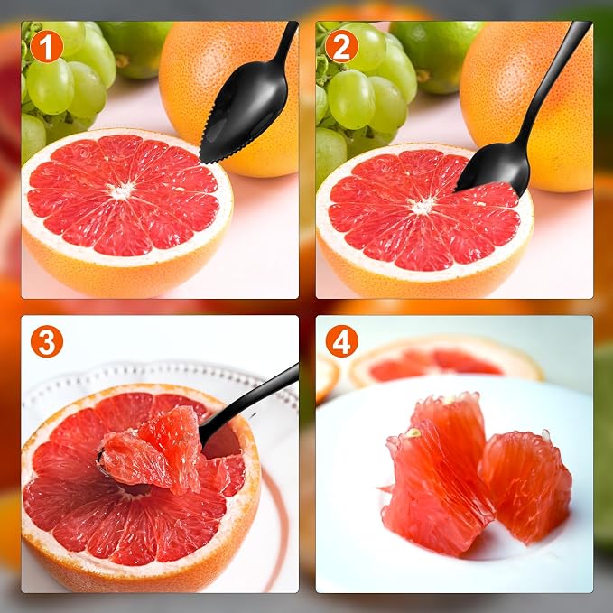 3pcs Serrated Grapefruit Spoons and Knife Set, Stainless Steel Grapefruit - Image 5