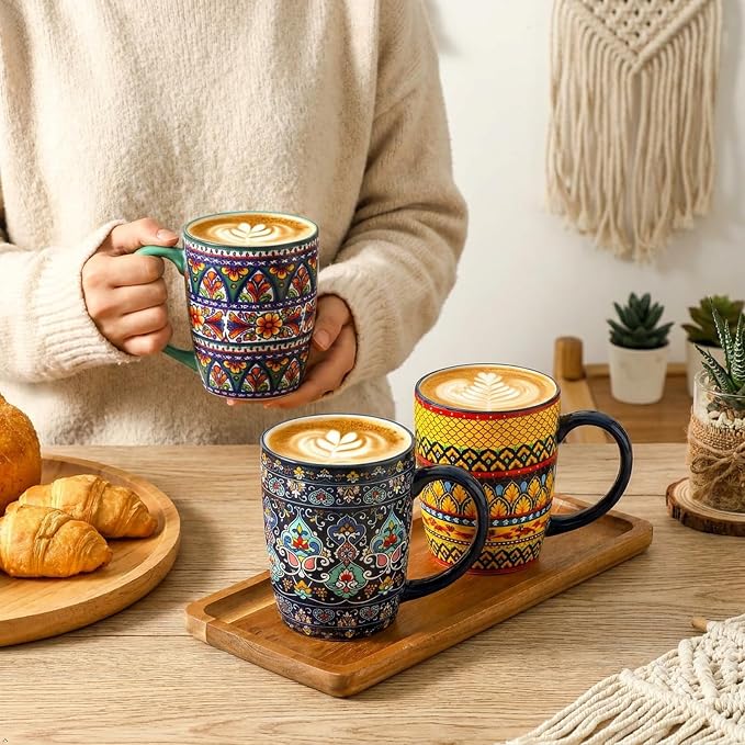glowworm Ceramic Coffee Mugs Set of 6, 16 oz Mug - Image 3
