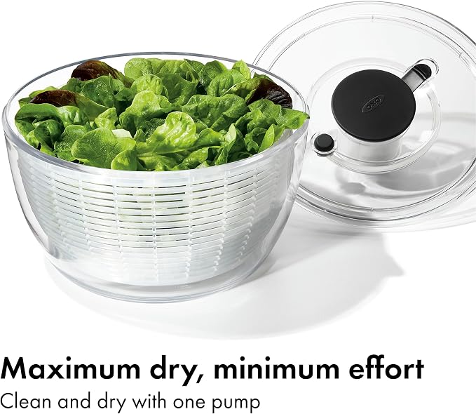 OXO Good Grips Salad Spinner | Lettuce Spinner | Fruit Washer | Fruit Washing - Image 3