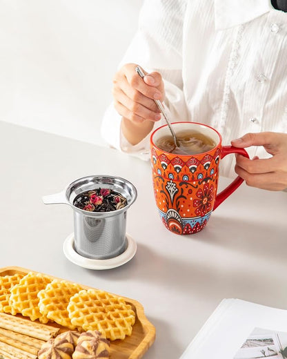 vancasso 18 Oz Tea Infuser Mug - Image 7