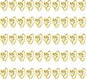 100 Pcs Gold Leaf Napkin Rings Set, Metal Napkin Ring Holders Buckles by FHUIEWRY