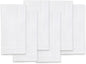 Solino Home White Linen Napkins Set of 6-100% Pure Linen Hemstitch Dinner Napkins 20 x 20 Inch for Winter, Valentines, Spring, Easter - Classic Hemstitch