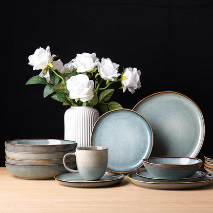 AmorArc 8.5’’ Ceramic Pasta Bowls Set of 4, 36oz Large Stoneware Bowls Set | - Image 8