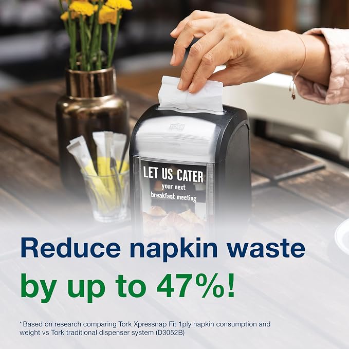 Tork Xpressnap Napkin Dispenser Black N4, Signature Range, 6232100 | 4-Pack - Image 6