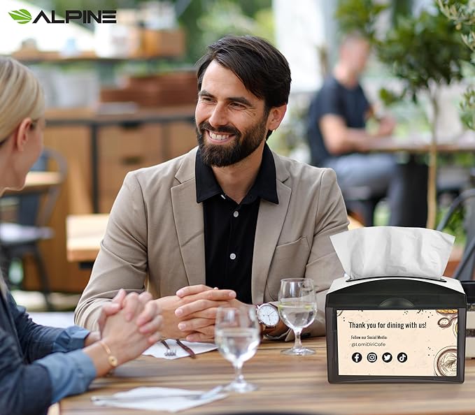 Alpine Tabletop Commercial Napkin Dispenser Restaurant Napkin Holder - Image 8