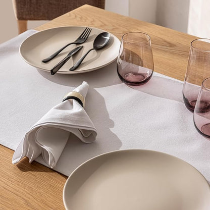 Over&Back 18x108 Woven Chambray Cotton Table Runner - Image 8