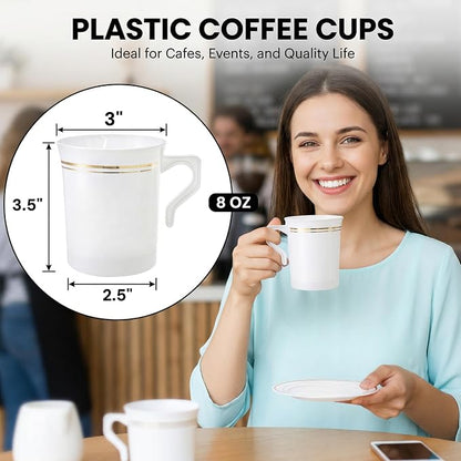 48 Pack Disposable Coffee Mugs - Image 2