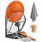 Kitchen Pot Lid Storage Rack, Stainless Steel Lid Holder with Removable Drip Tray, Double-Layer Countertop Organizer