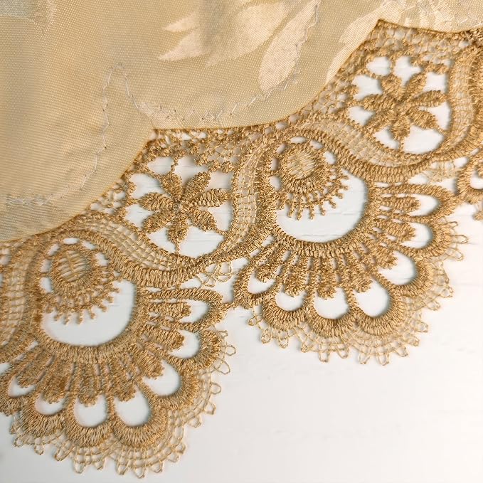 Coffee Tablecloth for Living Room Center Table Doilies Embroidery Lace - Image 6