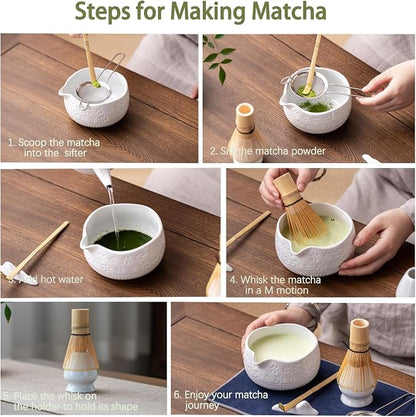 Buucup Matcha Whisk Set, Ceramic Kit - Image 6
