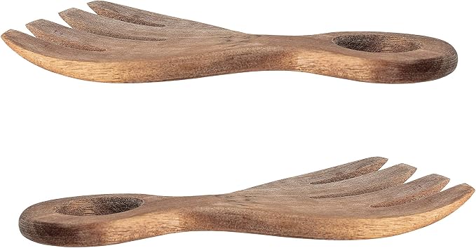 Bloomingville Acacia Wood Salad Servers Brown - Image 4