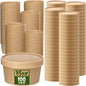 Fulmoon 100 Pack Paper Soup Containers by Fulmoon