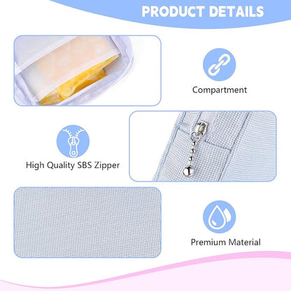 Period Bag for Teen Girls, Canvas Sanitary Napkin Storage Bag - Image 3