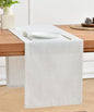 Wracra Linen Table Runner, Burlap Cream Table Runners 72 Inches Long | Rich by Wracra