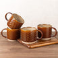 GBhome 15 OZ Stackable Coffee Mugs Set of 4, Ceramic Coffee Cups Set | 4 by GBhome
