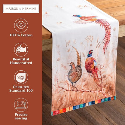 Maison d' Hermine Table Runner 100% Cotton 14.50" x 72" | Table Runners 72 - Image 2