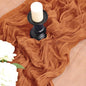 Rust Cheesecloth Table Runner Cheese Cloth Wedding Birthday Party Decor | 10Ft by Joanlody