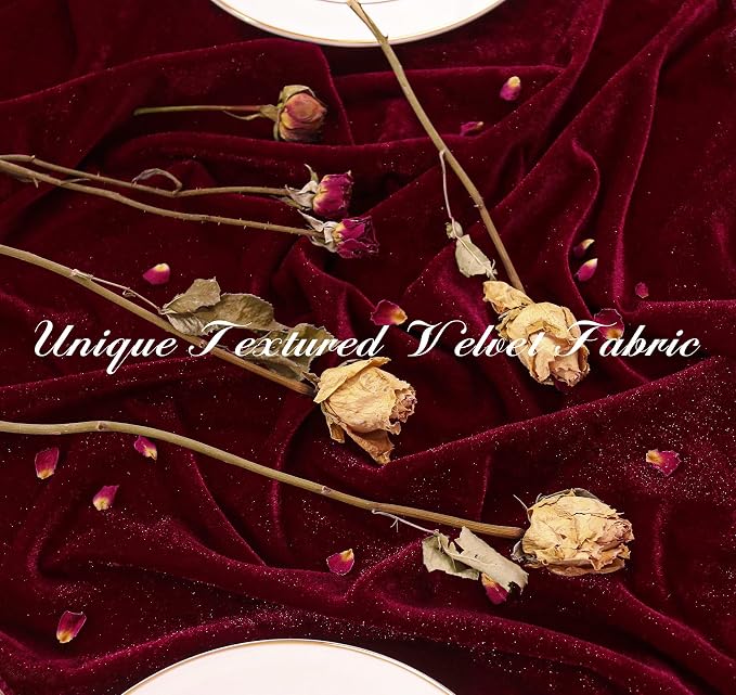 Velvet Table Runner 20 x 120 Inches 10ft Luxurious Thick Soft Velvet - Image 4