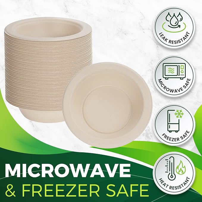 Paper Bowls 16 oz, Heavy Duty Disposable Bowls Perfect - Image 6